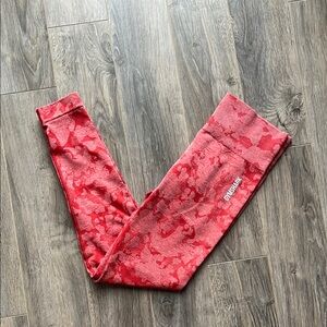 Gymshark Red Camo Vital Seamless Leggings